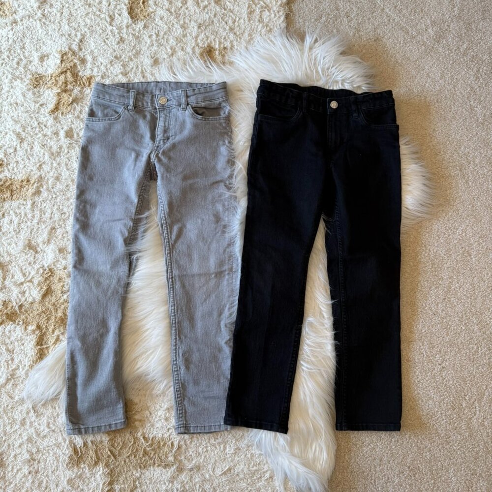 H&M Gray & Black jeans Bundle 7-8
